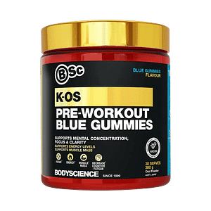 K-OS Pre Workout by Body Science is a high-performance pre-workout supplement that fuels intense training and supports improved cognitive function.