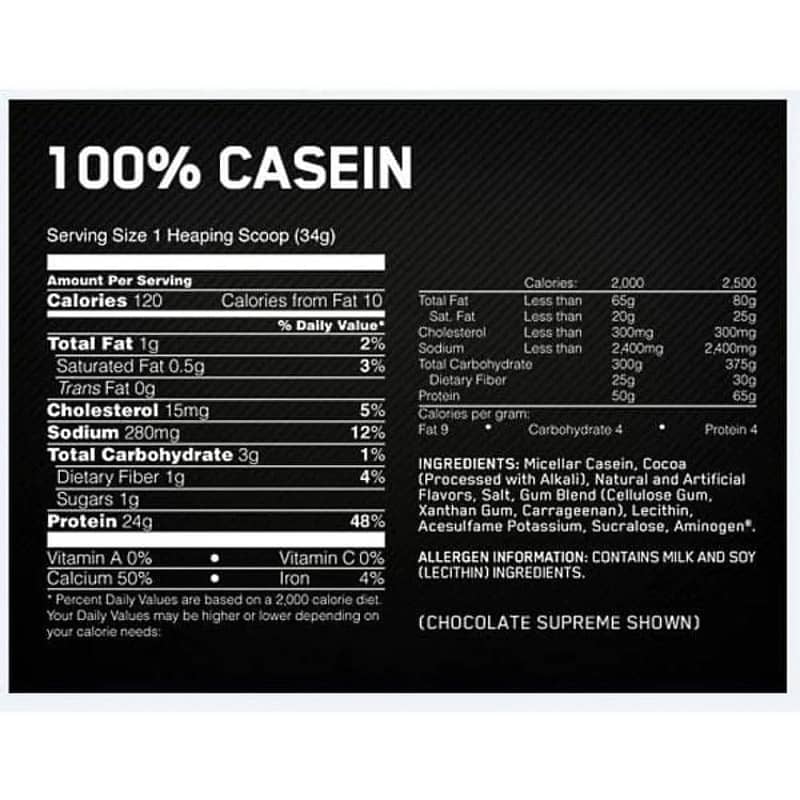 Gold Standard 100% Casein Optimum Nutrition